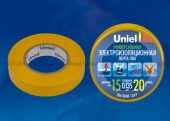 Изолента Uniel UIT-135P 20/15/01 YEL