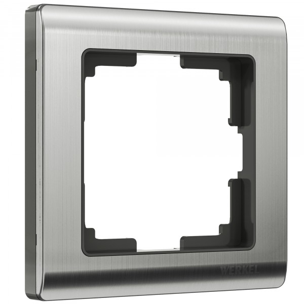Рамка на 1 пост Werkel WL02-Frame-01 Metallic (глянцевый никель) - купить в Омске