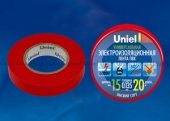 Изолента Uniel UIT-135P 20/15/01 RED