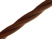 Витой ретро кабель для внешней проводки Werkel Retro 3х1,5мм коричневый - купить в Омске