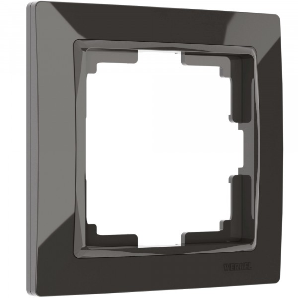 Рамка на 1 пост Werkel WL03-Frame-01 Snabb Basic (серо–коричневый) - купить в Омске