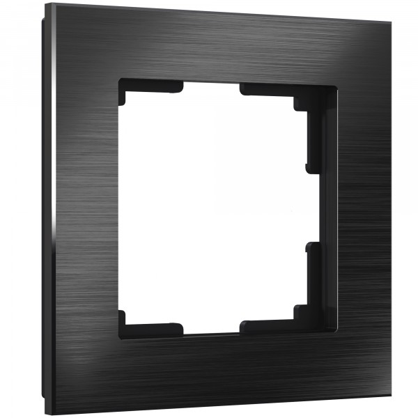 Рамка на 1 пост Werkel WL11-Frame-01 Aluminium (черный алюминий) - купить в Омске