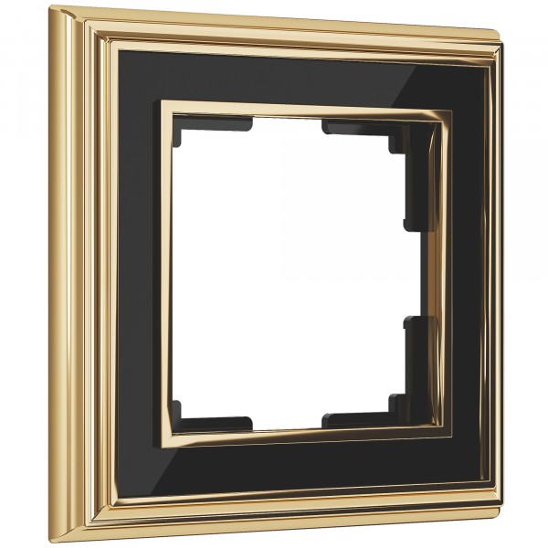 Рамка на 1 пост Werkel WL17-Frame-01 Palacio (золото / черный) - купить в Омске