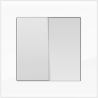 Рамка для двойной розетки Werkel WL01-Frame-01-DBL Favorit (белый) - купить в Омске