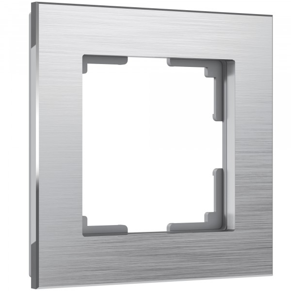 Рамка на 1 пост Werkel WL11-Frame-01 Aluminium (алюминий) - купить в Омске