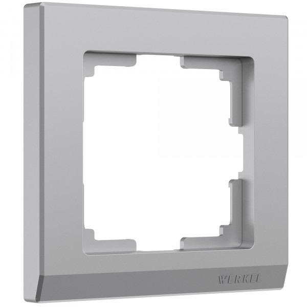 Рамка на 1 пост Werkel WL04-Frame-01 Stark (серебряный) - купить в Омске