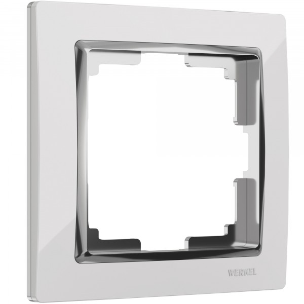 Рамка на 1 пост Werkel WL03-Frame-01 Snabb (белый/хром) - купить в Омске