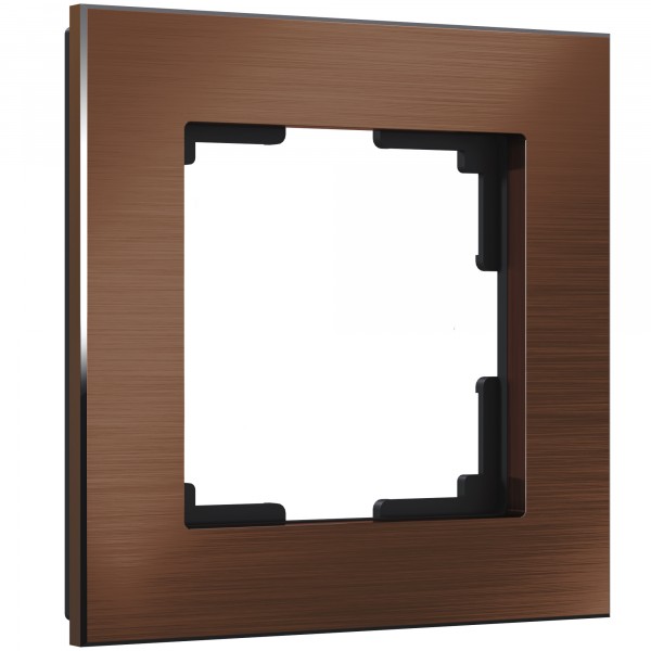 Рамка на 1 пост Werkel WL11-Frame-01 Aluminium (коричневый алюминий) - купить в Омске